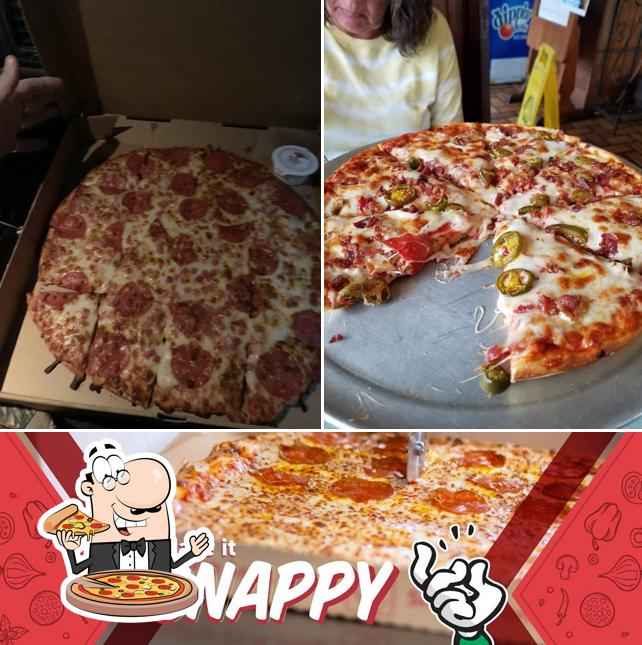 Order pizza at Snappy Tomato Pizza