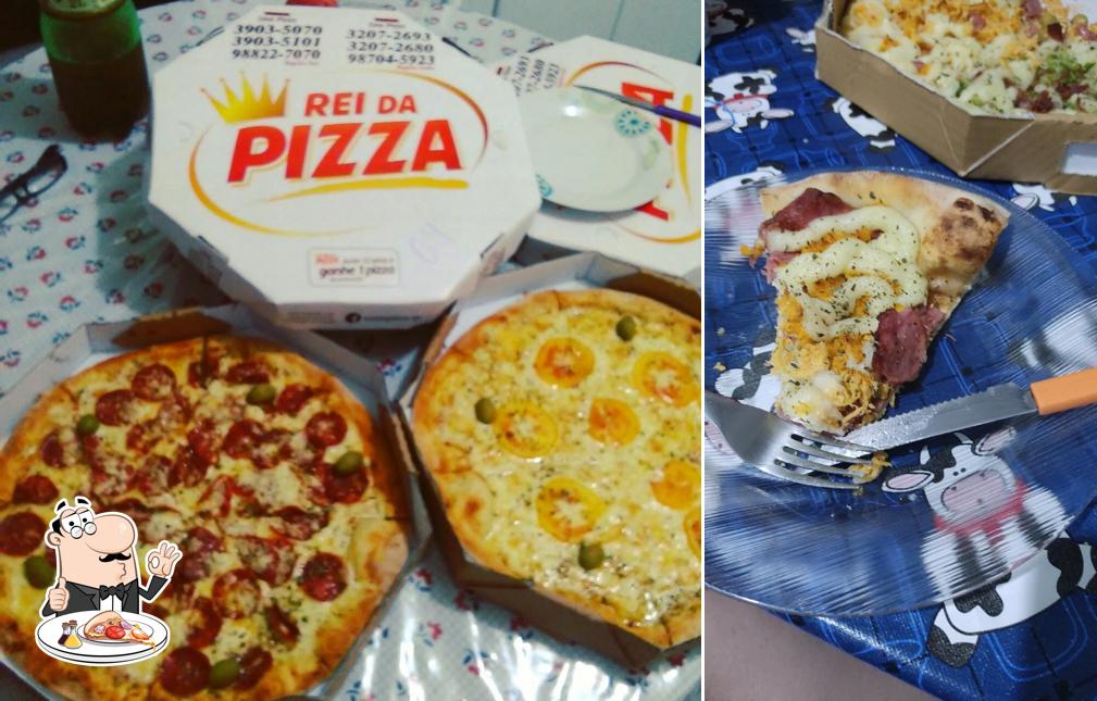 Consiga pizza no Rei Da Pizza