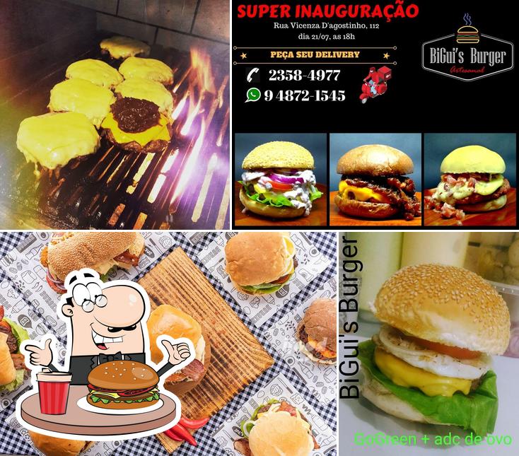 Os hambúrgueres do BiGui's Burger irão satisfazer uma variedade de gostos