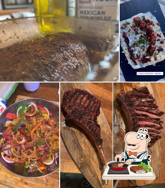 Prova i piatti di carne a BigNick's Smokehouse - American Barbecue & Deli