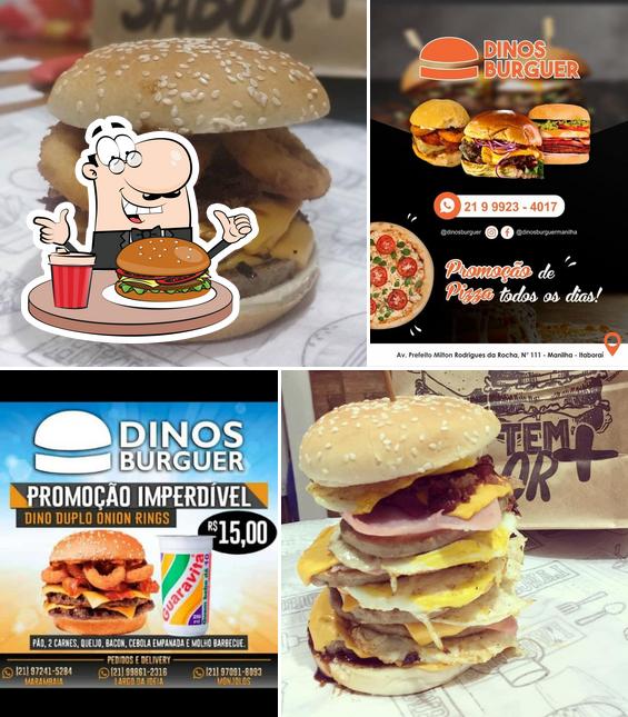 Peça um hambúrguer no Dino Burguer