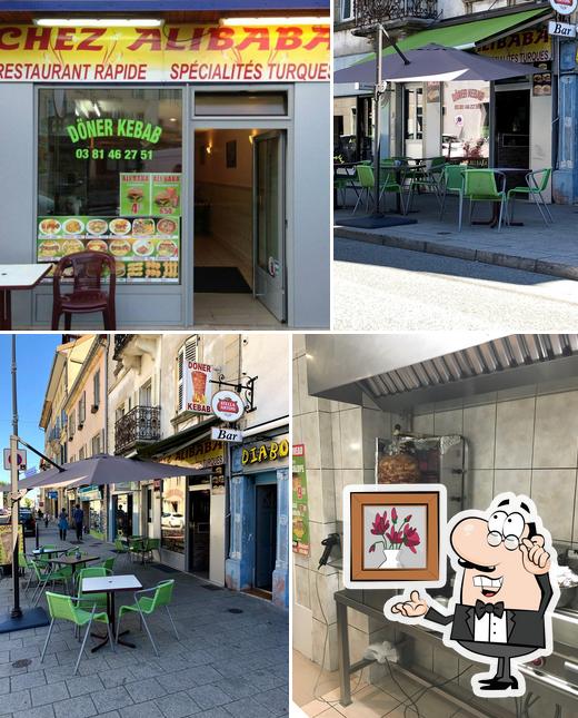 L'intérieur de Kebab Alibaba Pontarlier