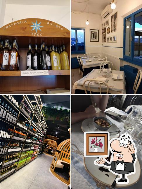 Gli interni di Trattoria La Quinta