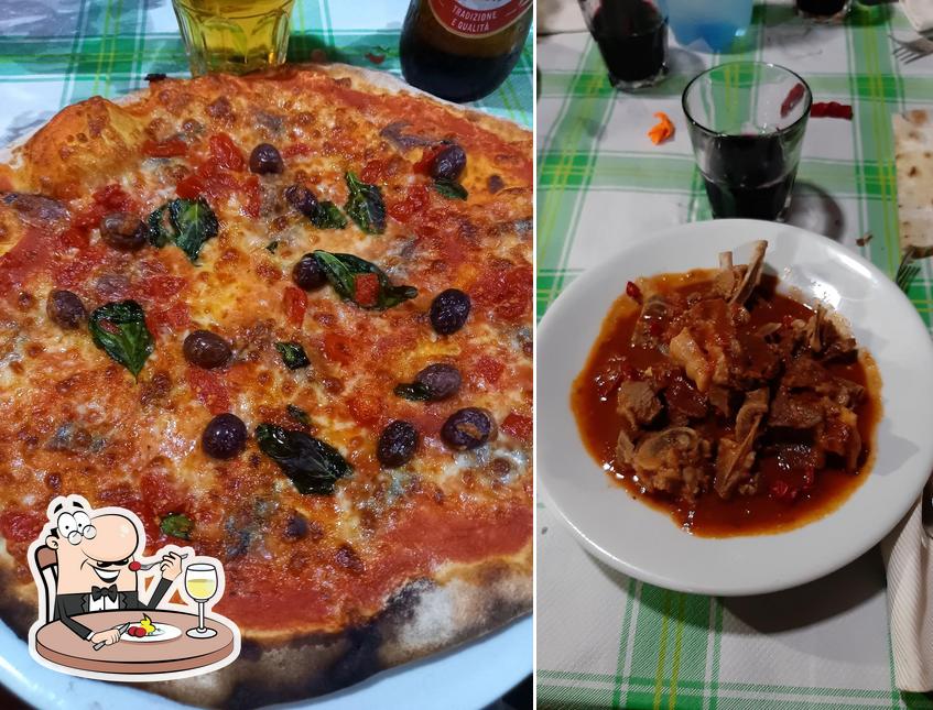 Meals at Pizzeria La Fonte