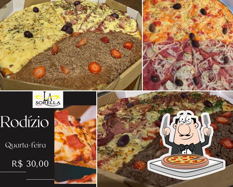 Experimente pizza no Pizzeria La Sorella MONTE ALTO