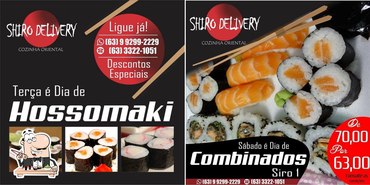 Experimente diversas opções de sushi