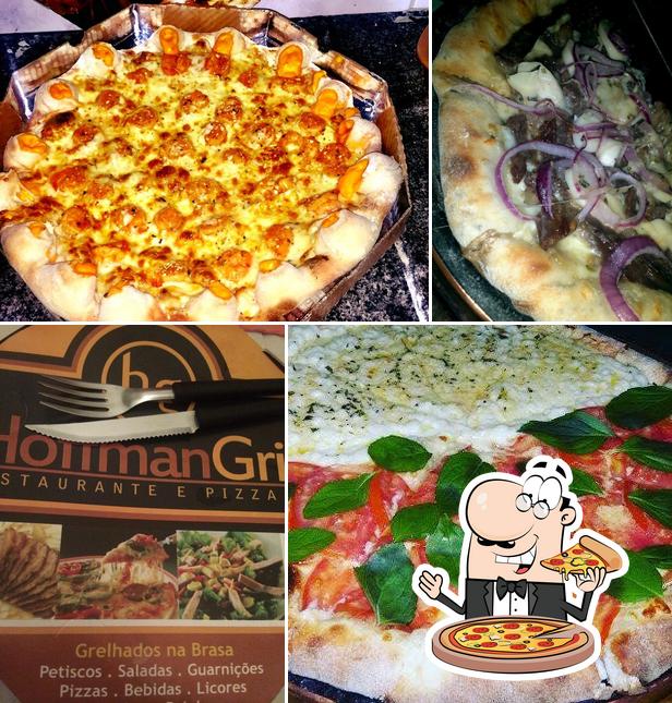 Consiga pizza no Hoffman Grill