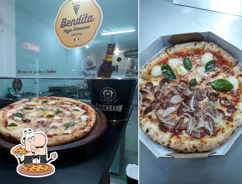 No Bendita Pizza Artesanal, você pode provar pizza