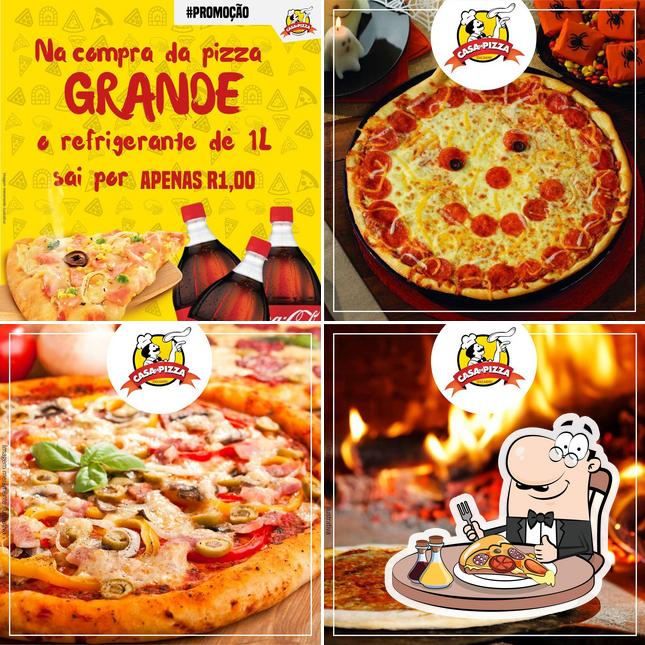 Peça pizza no Casa de Pizza