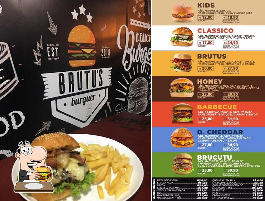 Os hambúrgueres do Brutus Burger & Pizza irão satisfazer uma variedade de gostos