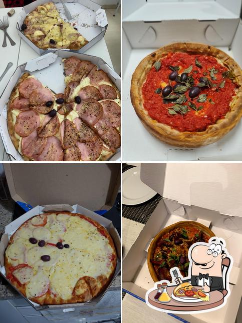 Peça diferentes tipos de pizza