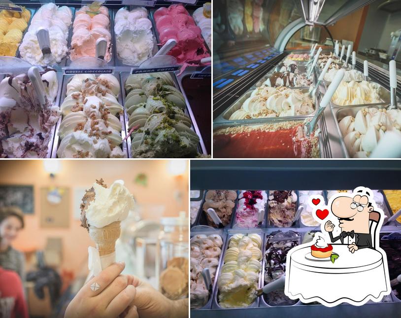 Gelateria La Fata Gelata offre une éventail de desserts