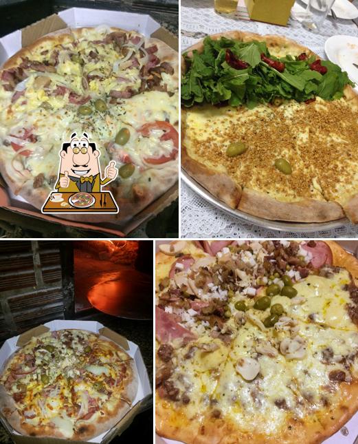 Escolha pizza no Nostra Pizza Delivery