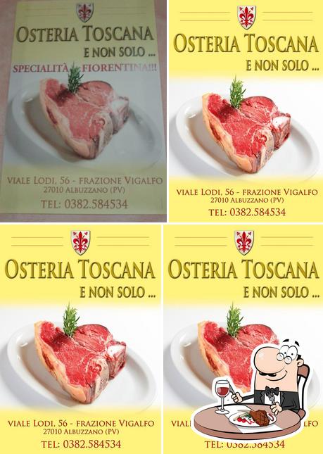 Prenez des repas à base de viande à Osteria Toscana e Non Solo