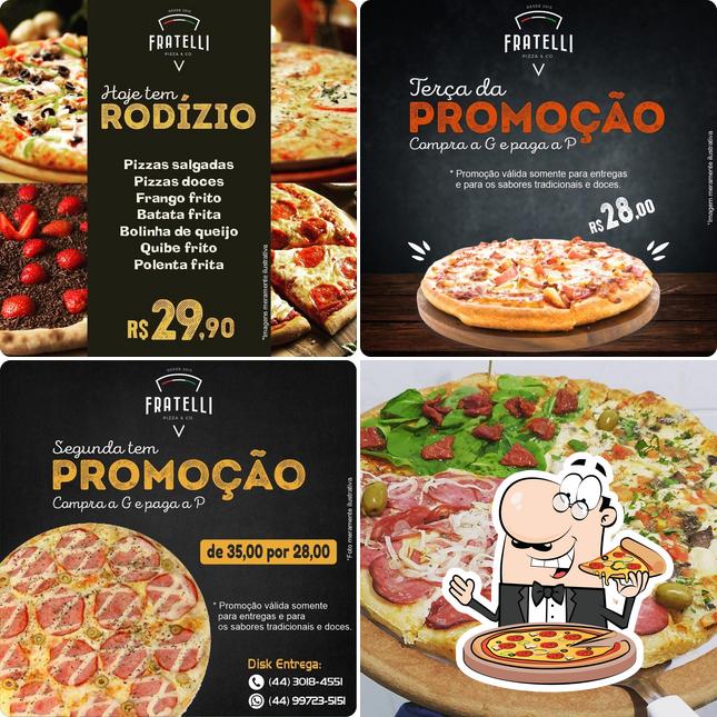 Consiga pizza no Pizzas Fratelli