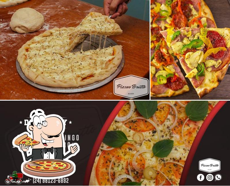 Escolha pizza no Pizzas Britto - Delivery