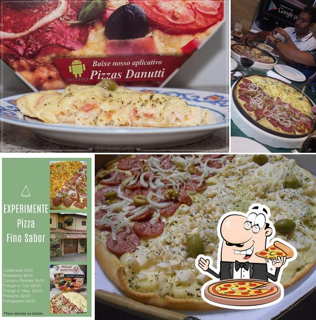 Consiga pizza no Danutti pizzaria