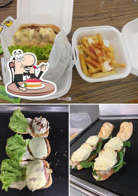 Ligue Lanches serve uma gama de pratos doces