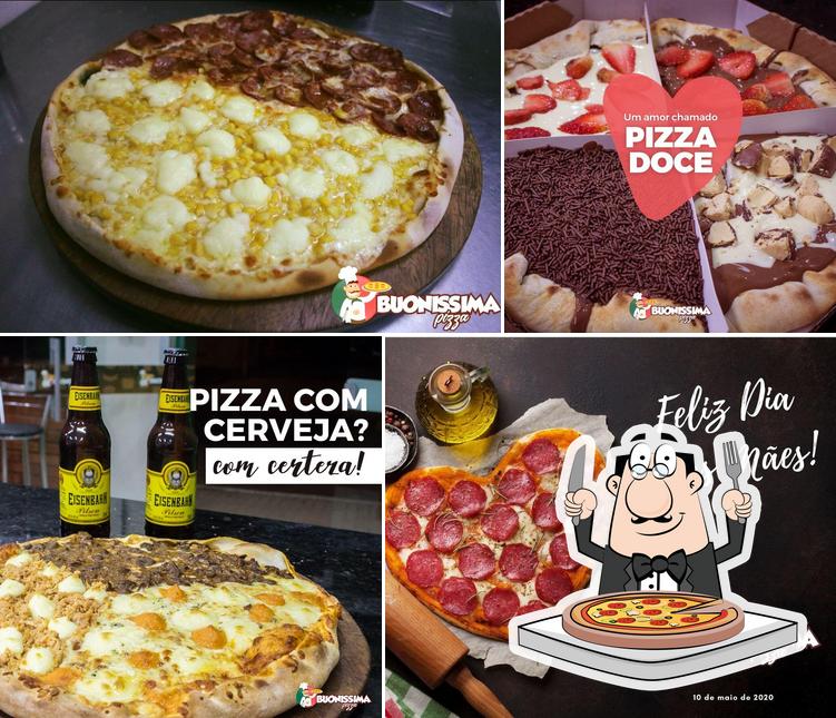 Peça diversos variedades de pizza