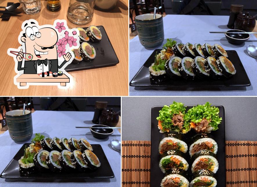 Scegli le diverse opzioni di sushi