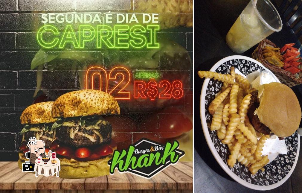 Comida em KhanK Burger & Bar