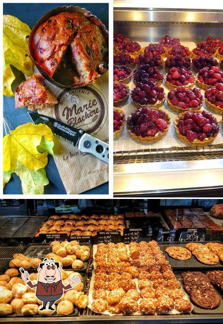 Food at Bakery Marie Blachere