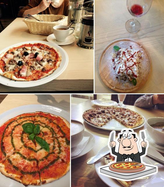 Get pizza at Perchini