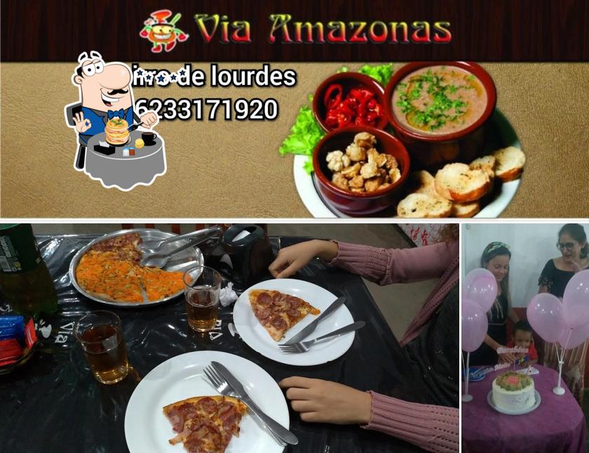 Comida em Pizzaria via amazonas do bairro de lourdes