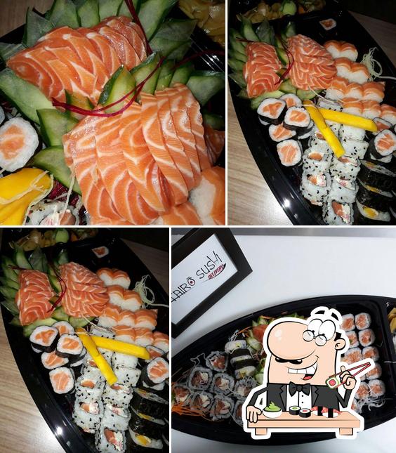 Escolha diferentes opções de sushi