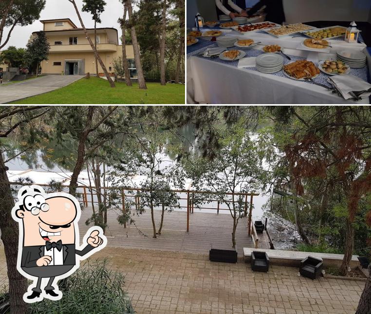 La foto della esterno e cibo di Tenuta Pavoncelli