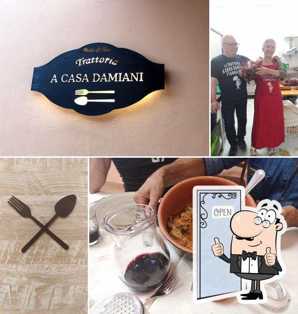 Voici une photo de Trattoria a Casa Damiani