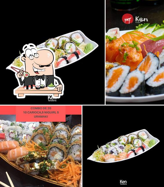 Experimente diferentes opções de sushi