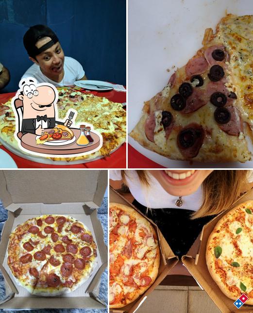 Escolha diferentes tipos de pizza