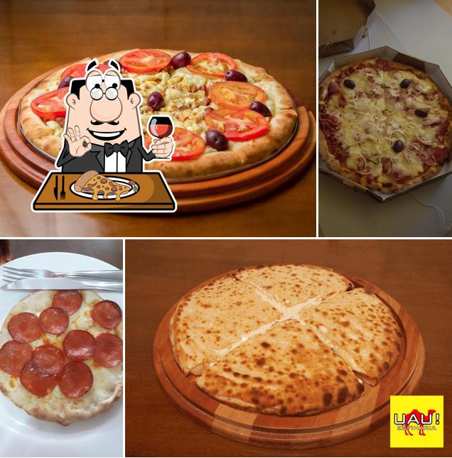 Escolha pizza no UAU Esfiharia