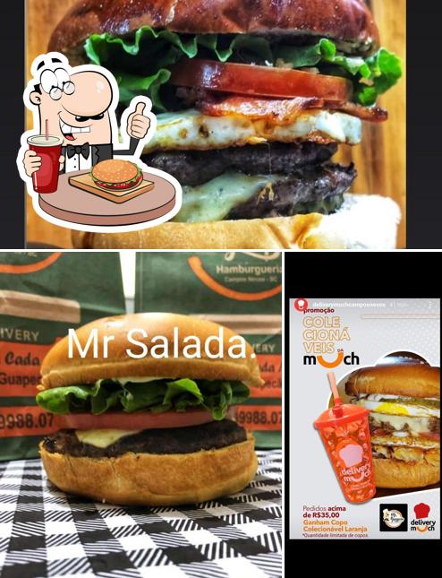 Experimente um hambúrguer no Guapecão Burger Delivery