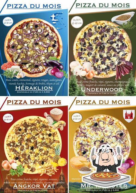 Choisissez de nombreux genres de pizzas