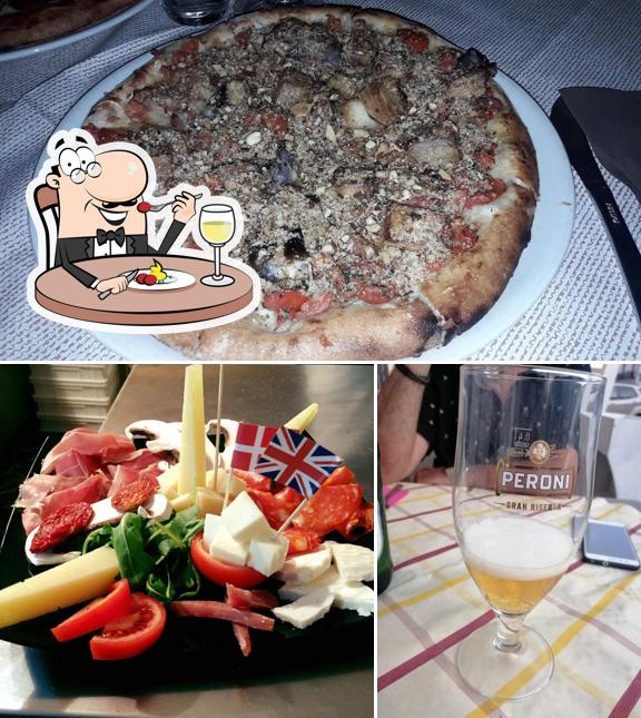 Tra le diverse cose da Pizzeria Arricriati si possono trovare la cibo e birra