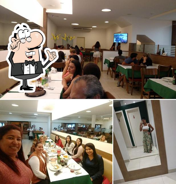 O interior do Pizzaria Dito e Feito