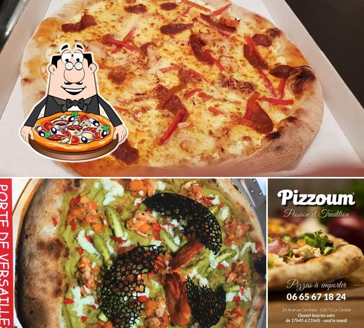 Choisissez des pizzas à PIZZOUM