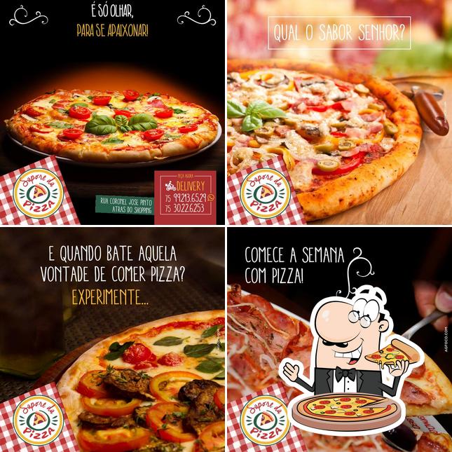 Peça diferentes estilos de pizza