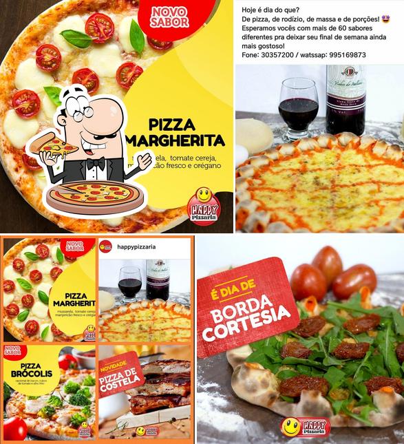 Peça pizza no Happy Pizzaria