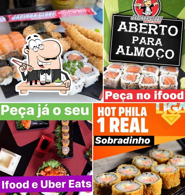 Prove diferentes opções de sushi