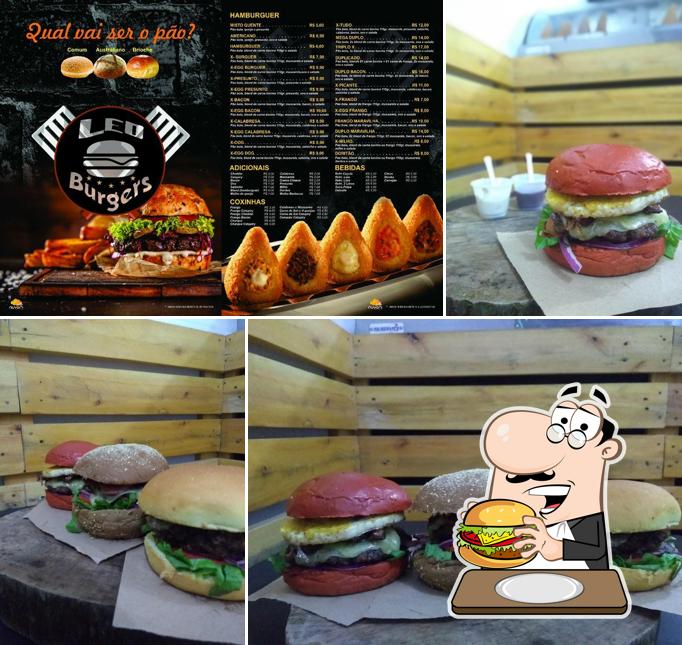 Delicie-se com um hambúrguer no Leo burgers