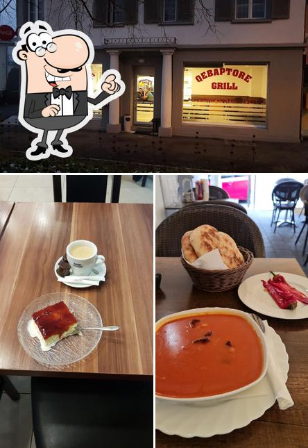 Installez-vous à l'une des tables de Qebaptore