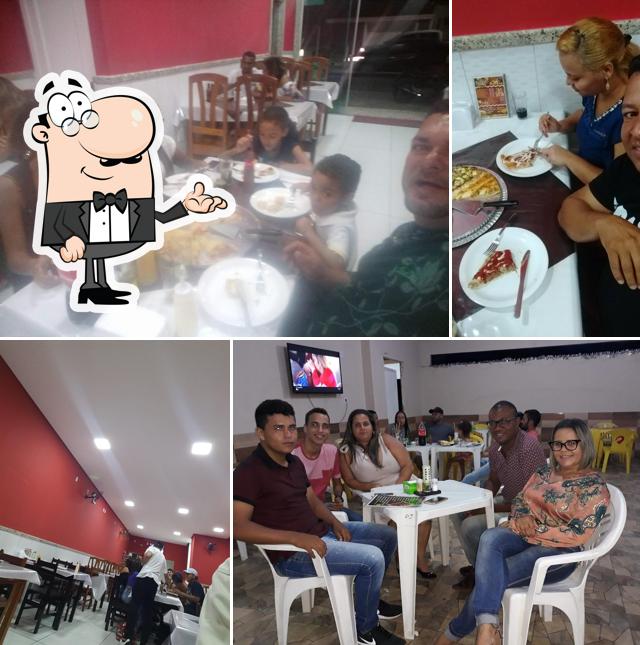 Veja imagens do interior do Realeza Pizzaria