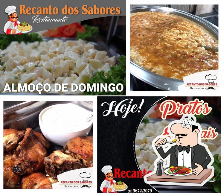 Comida em recanto dos sabores