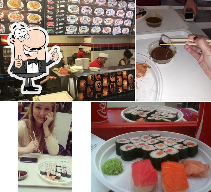 See the pic of Sakura's running sushi