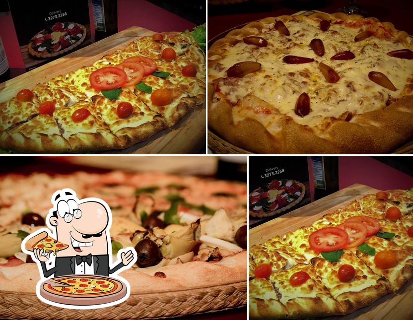 Peça diversos variedades de pizza