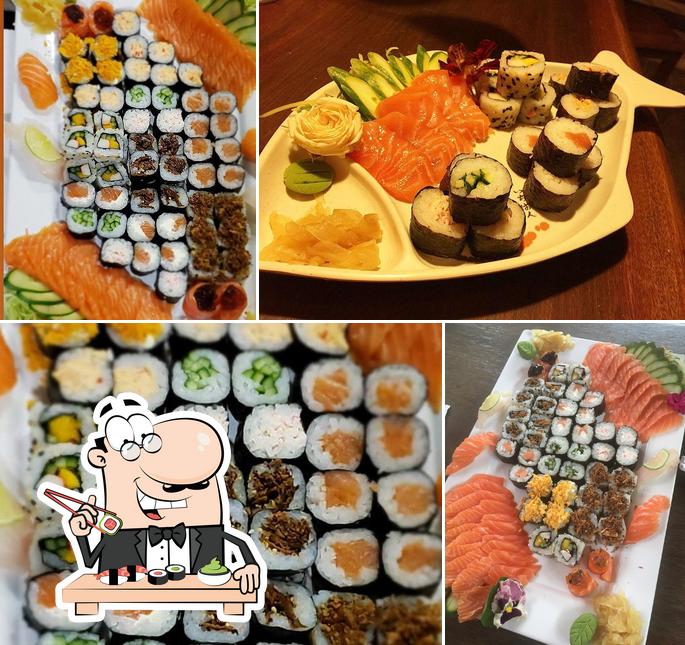 Escolha diversas opções de sushi