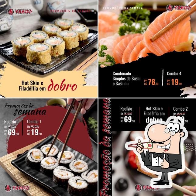 Peça diferentes opções de sushi